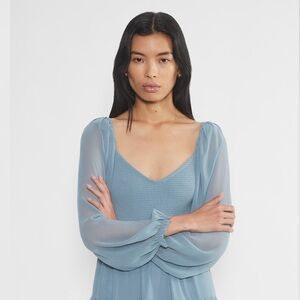Aritzia Blue Midi Dress